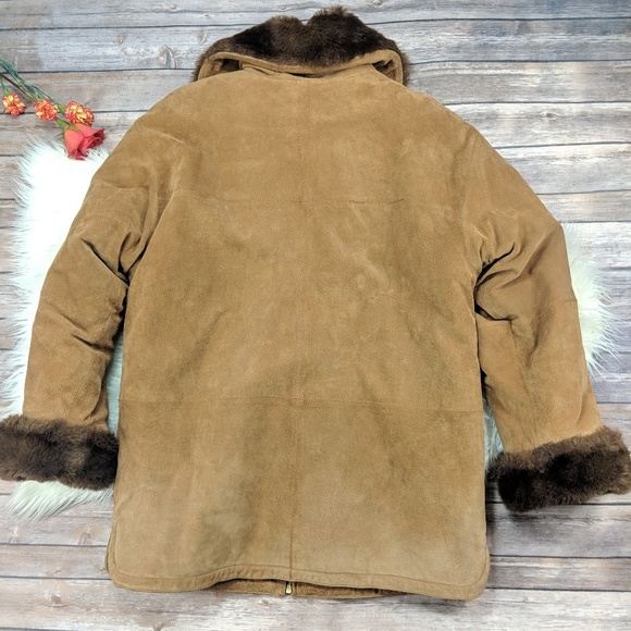 Winlit Heavy Faux Fur Lined Leather Jacket - Picture 2 of 3